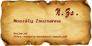 Noszály Zsuzsanna névjegykártya